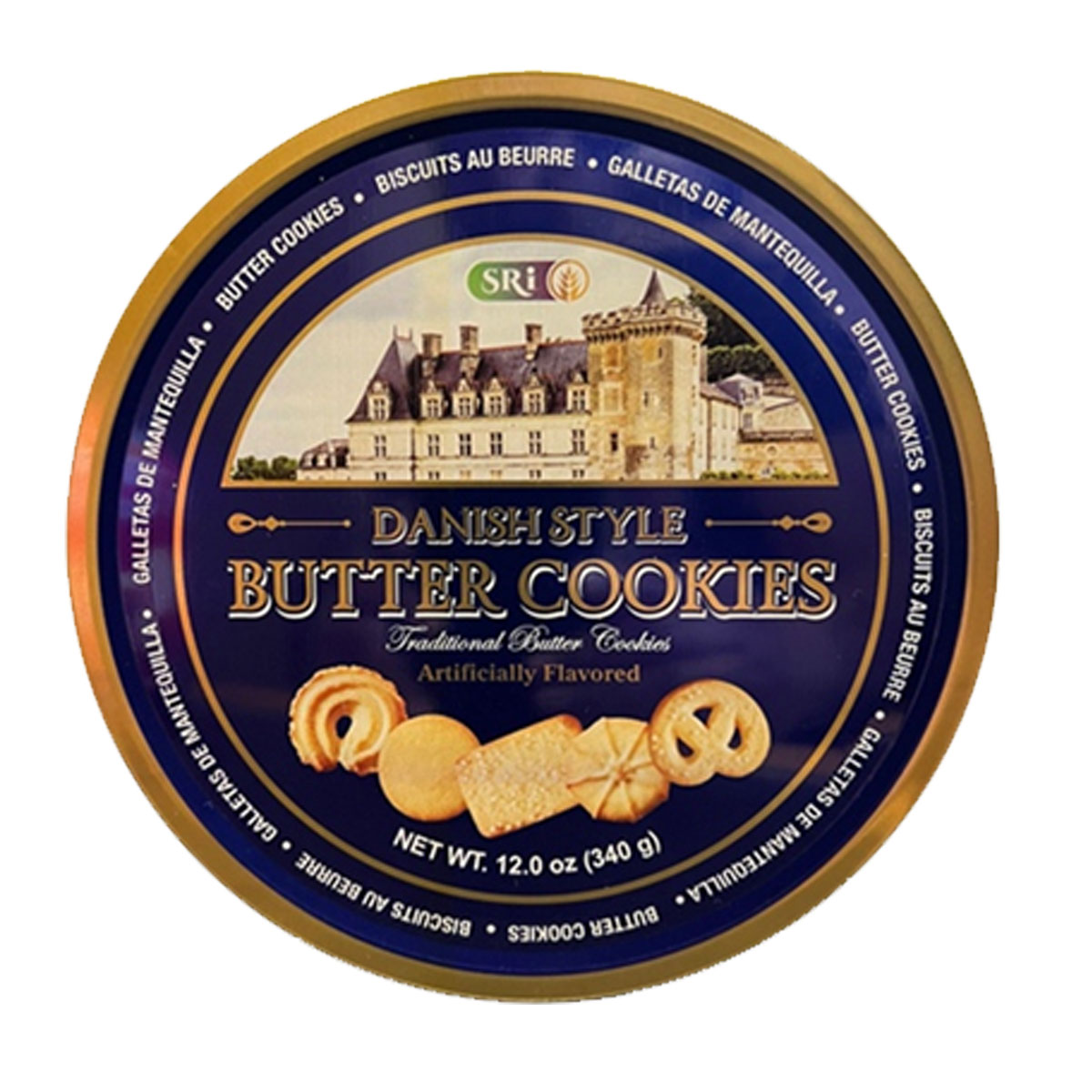 BICKIES BUTTER COOKIE TIN <br />12 OZ