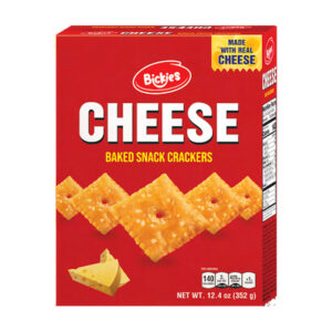 BICKIES CHEESE CRACKERS <br />12.4 OZ