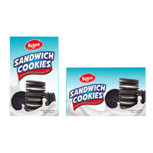 SANDWICH CREAM COOKIES CHOCOLATE<br /> 2 X18 0Z